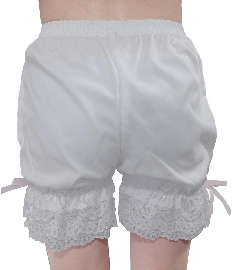 Cemavin Women Cute white Lace Lolita Bloomers - Image 4
